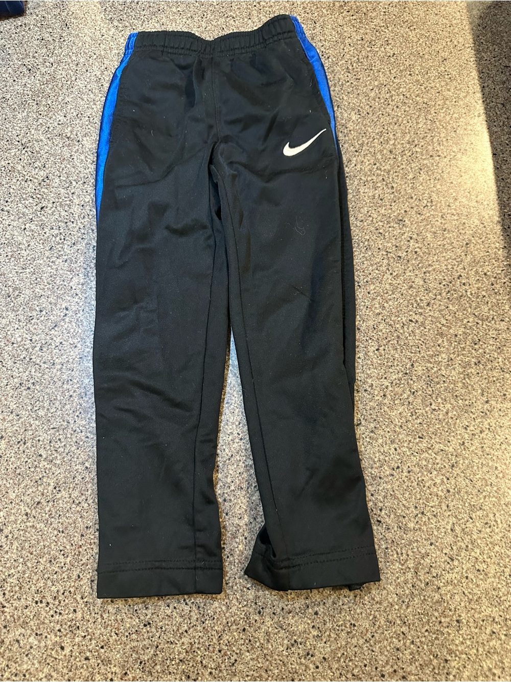 Nike Kids Black & Blue Athletic Track Pants